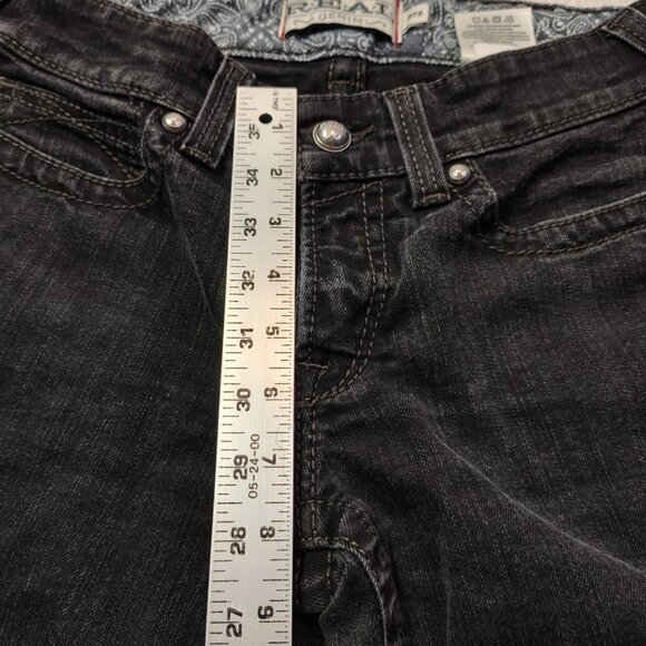 Ariat REAL Jeans Womens Size 27L Black Riding Mid Rise Bootcut 10011684 - Picture 4 of 13